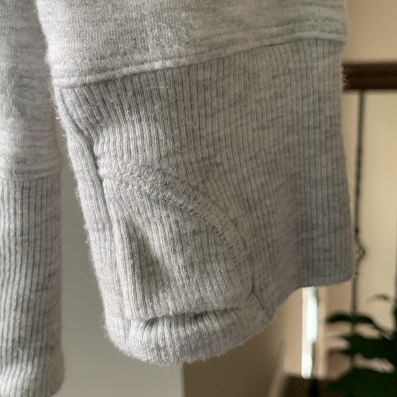 Athleta Girl Wrap’N Roll Cardigan Fog Heather Grey Gray Size XL/14 - Picture 9 of 10